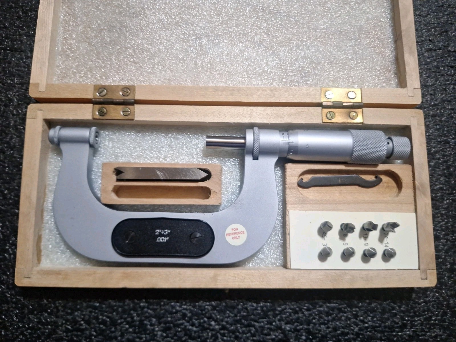 VIS 2-3" NO. 2-219-003 SCREW THREAD MICROMETER.