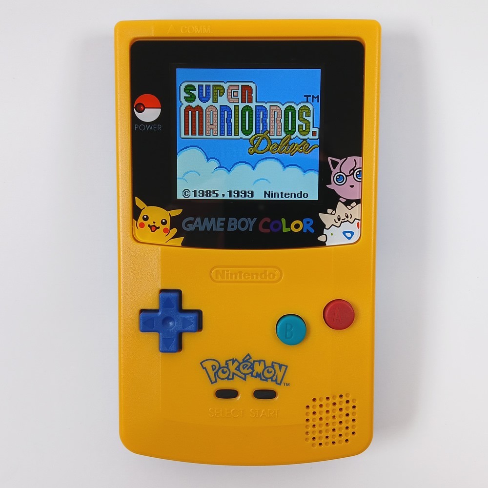 Nintendo Game Boy Color Console Pokemon GBC - Backlit IPS Screen With OSD - MINT