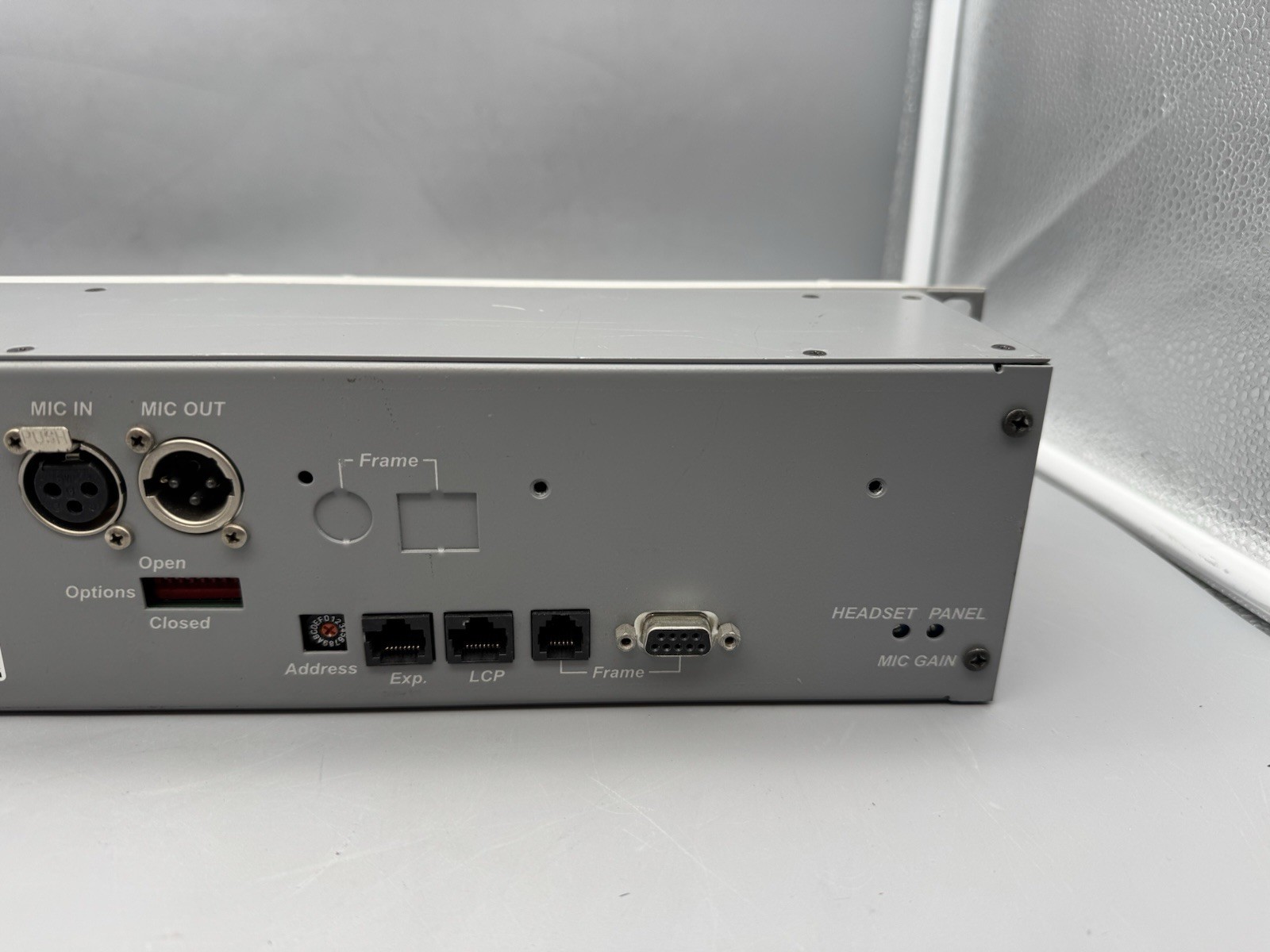 RTS KP-832-20 Digital Keypanel Intercom Console Telex Rack-Missing 2 switches