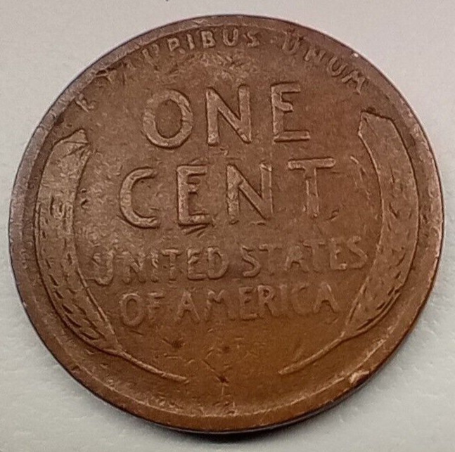 Lincoln Wheat Penny 1910 Error Struck Through Wire