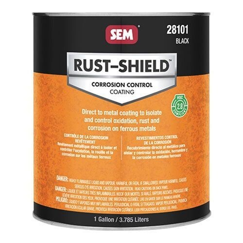 SEM 28101 Rust Shield Corrosion Control Coating 2.8 VOC Black Gallon