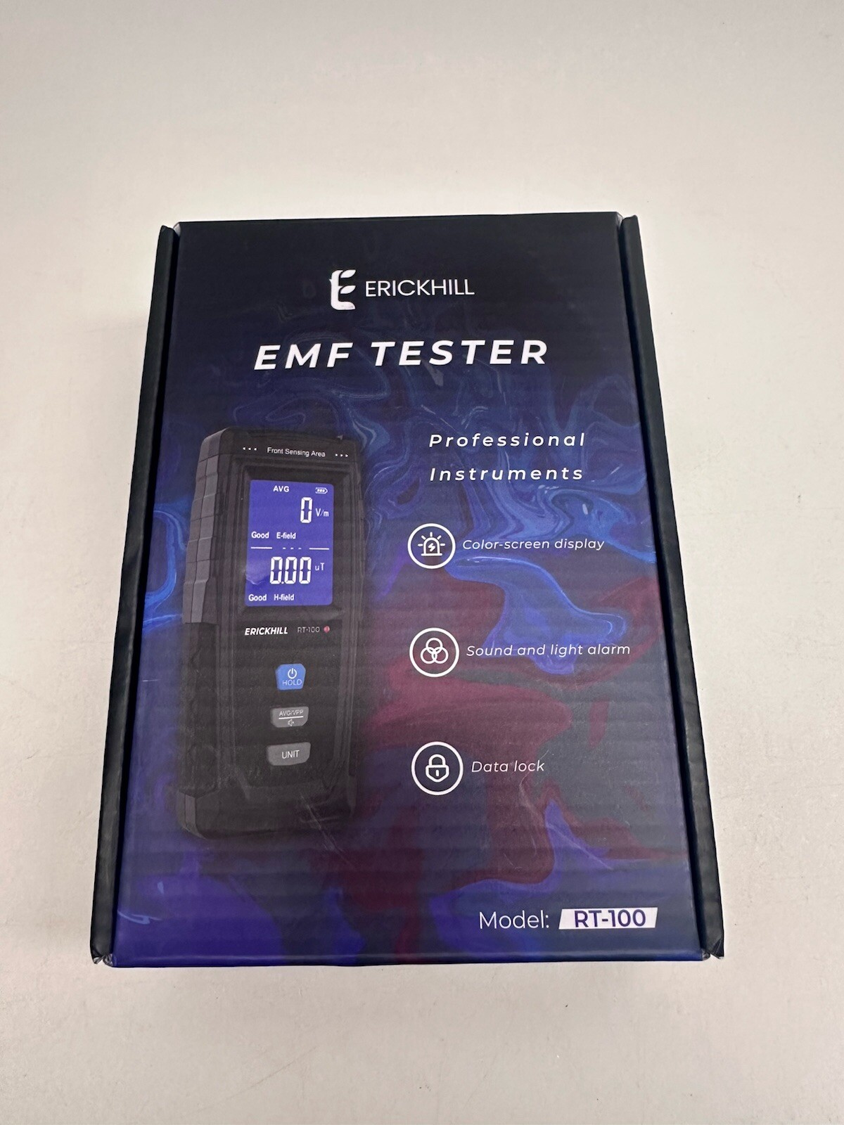 ERICKHILL EMF Meter, Rechargeable Digital Electromagnetic Field Radiation