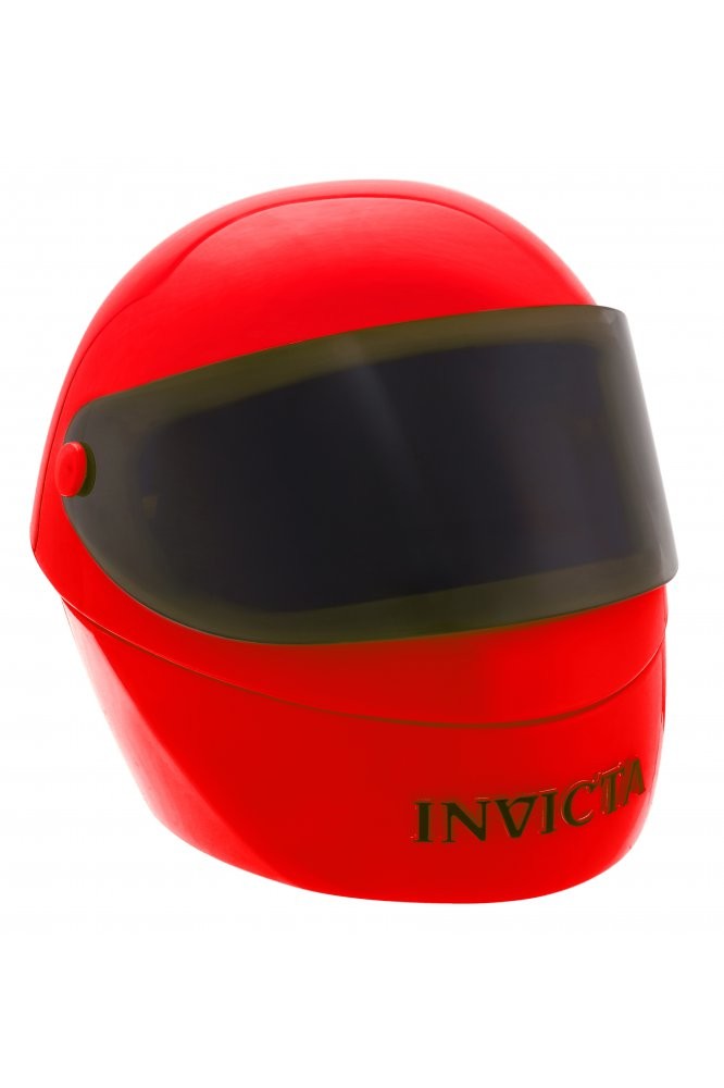 Invicta IPM277 Motorcycle Helmet Red Collectors Watch NEW w/ Collector Box