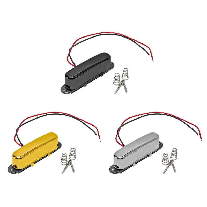 High Sensitivity Guitar Neck Pickup For Clear Sound Capture Metal Plastic Build