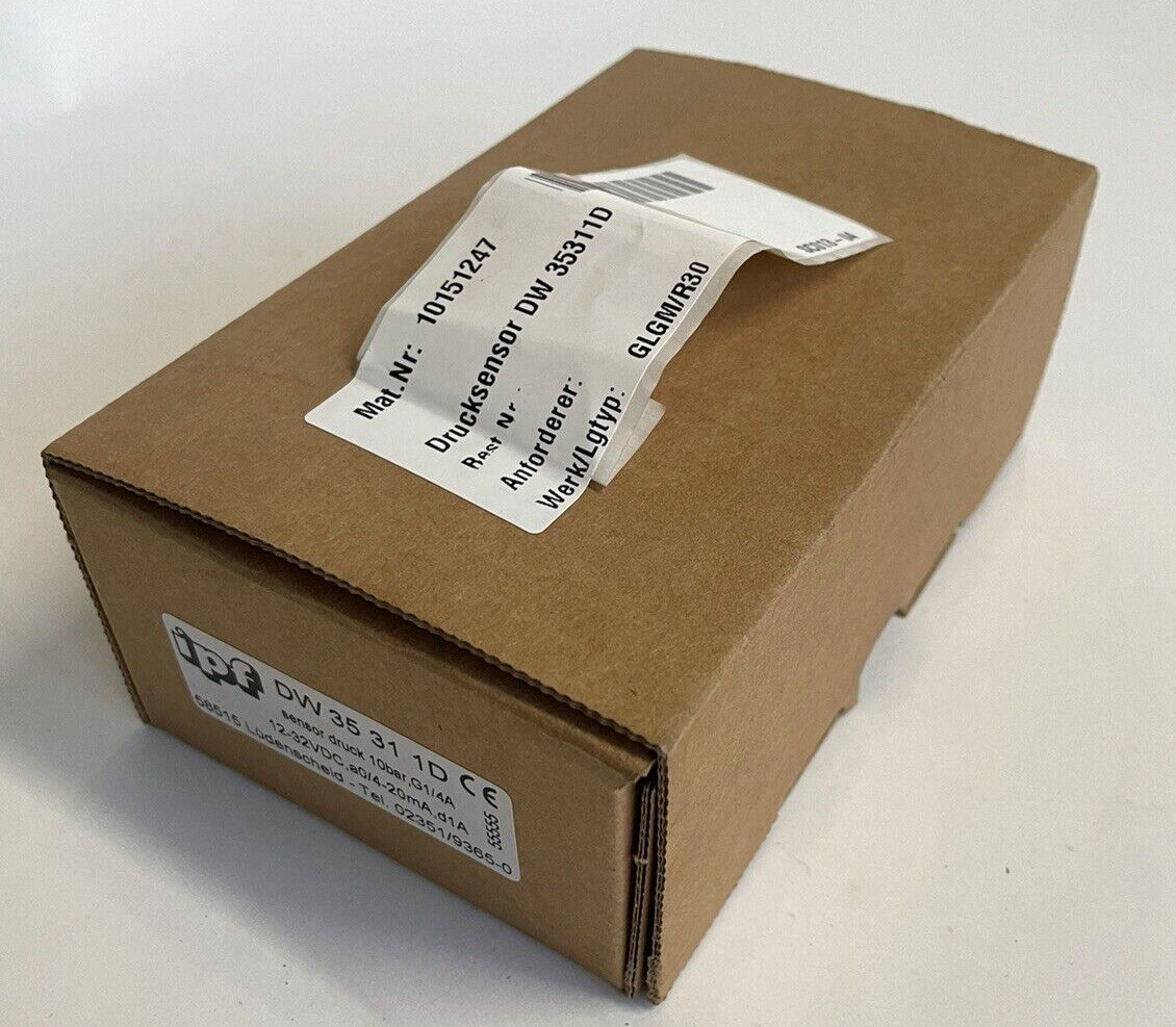 IPF PRESSURE SENSORS DW35311D NEW