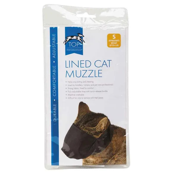 Pet Edge Lined Nylon Cat Muzzle – Select Size