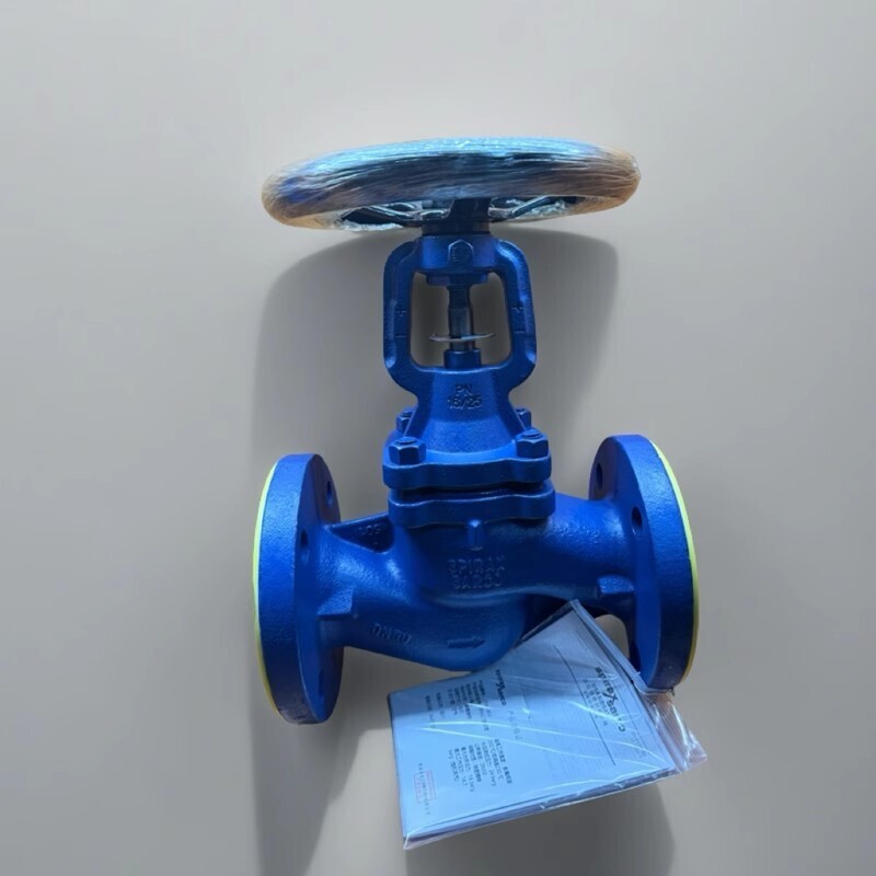 BSA2T DN50 Bellow Sealed Globe Valve Flanged Ductile Iron For Steam New
