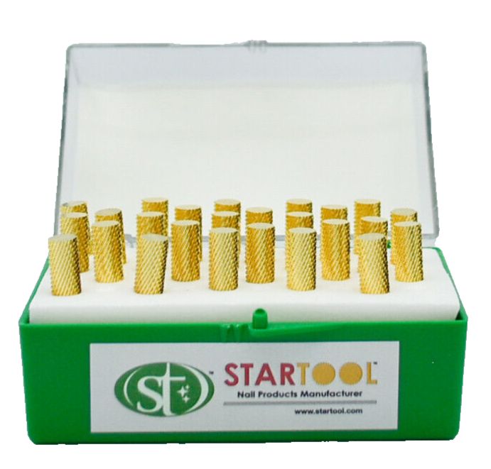 Startool Acrylic Nail Drill 3/32 STX Extra Coarse Gold ( Single )
