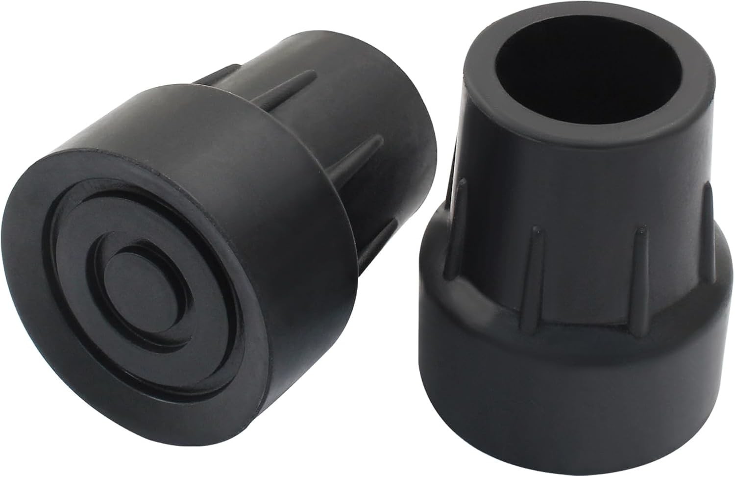 Carex Black Cane Tips 1" 2ct