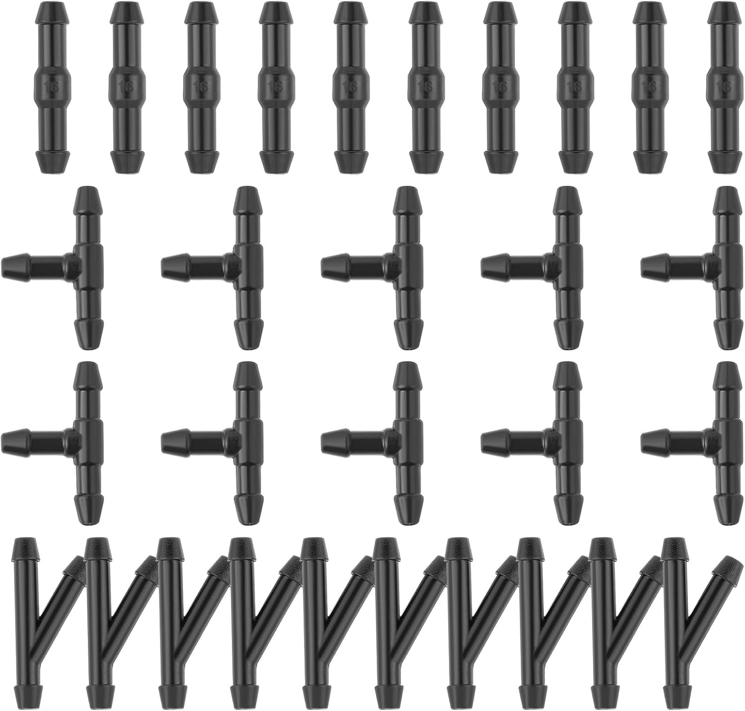 30 Pack Windshield Wipers Hose Connector Windshield Washers Tube Adapter 2-Way +