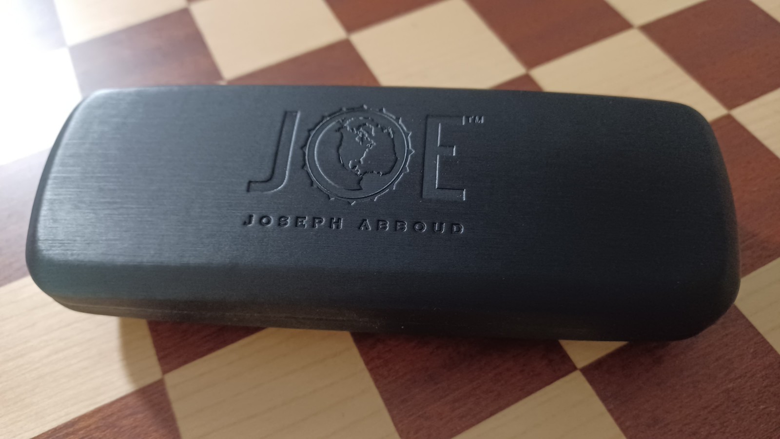 Joseph Abboud JOE Sunglasses Eyeglasses Black Rectangle Protective Hard Case NEW