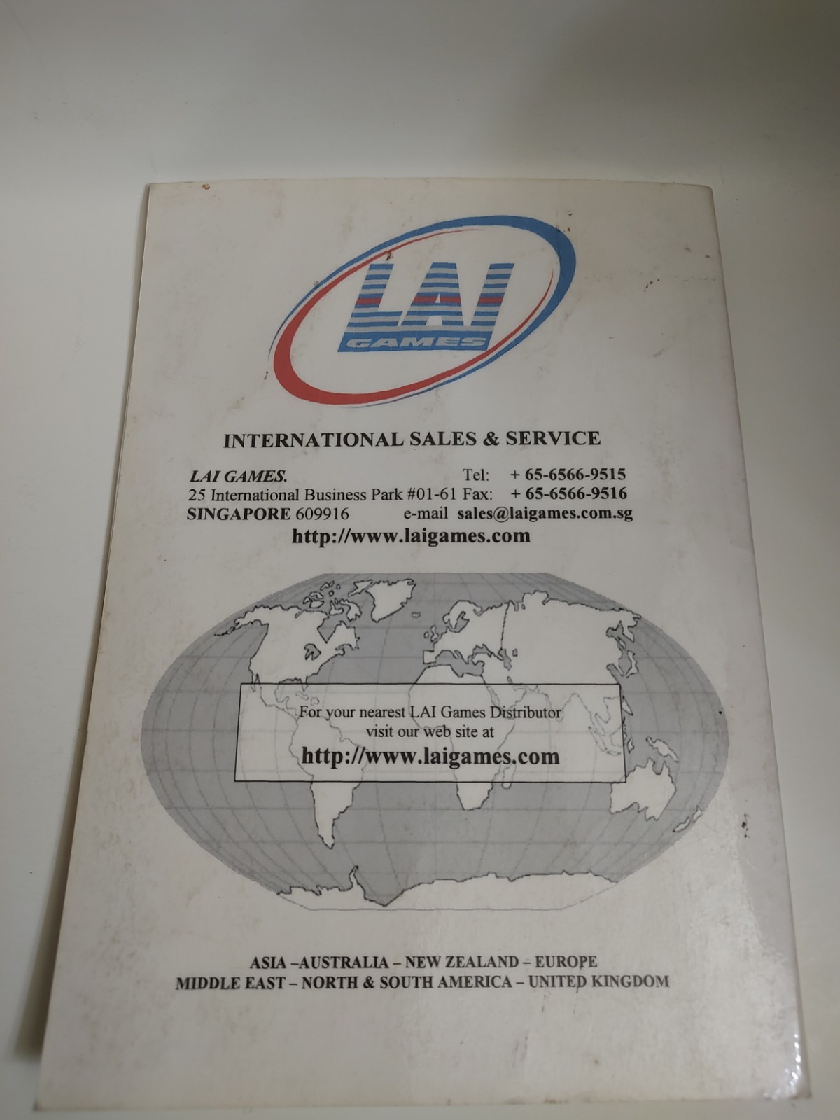 Stacker Operator's Manual LAI Games 2004 Original Arcade Redemption Machine