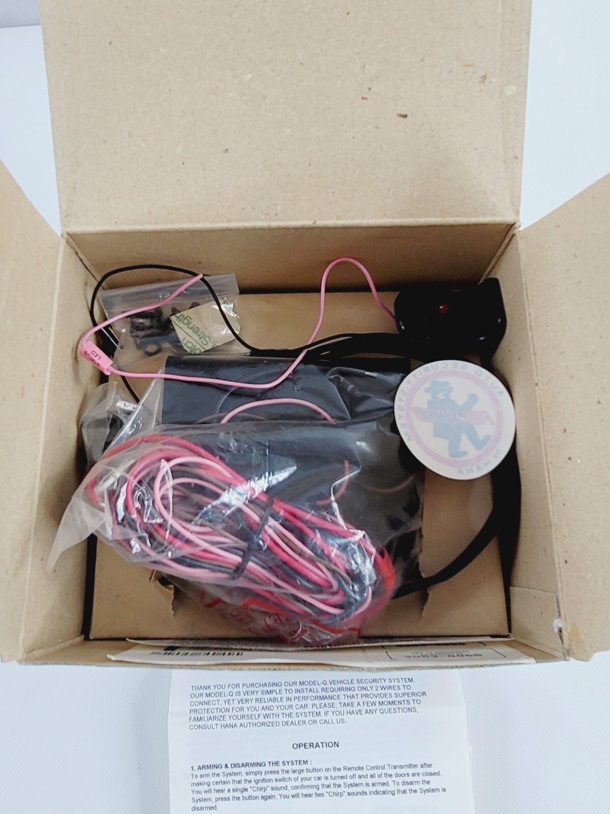 Shepard Model Q Car Alarm Hana Engineering New Open Box