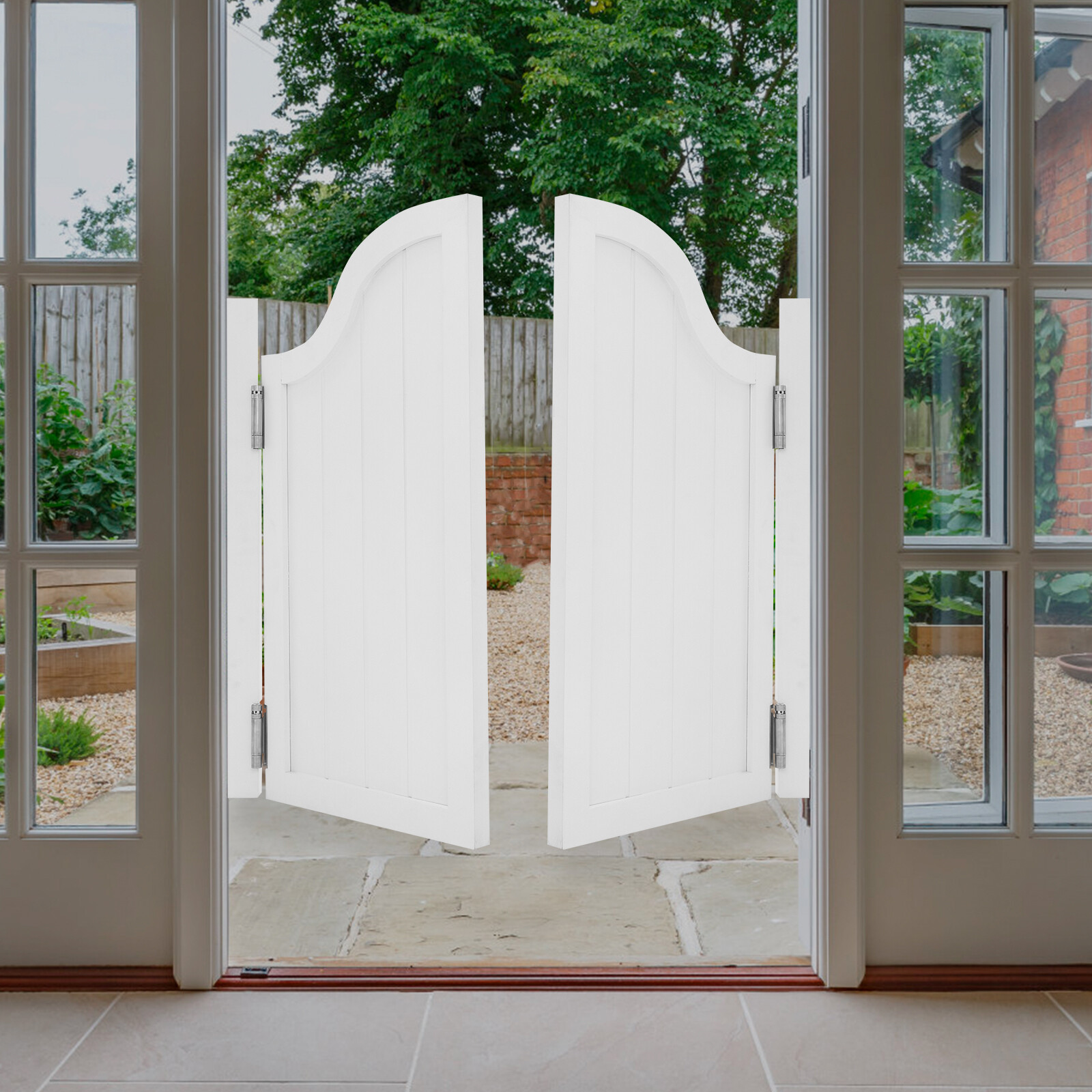 For Shop Entrance Partition Decor Door Partition Door 100*90cm/39.37*35.43in
