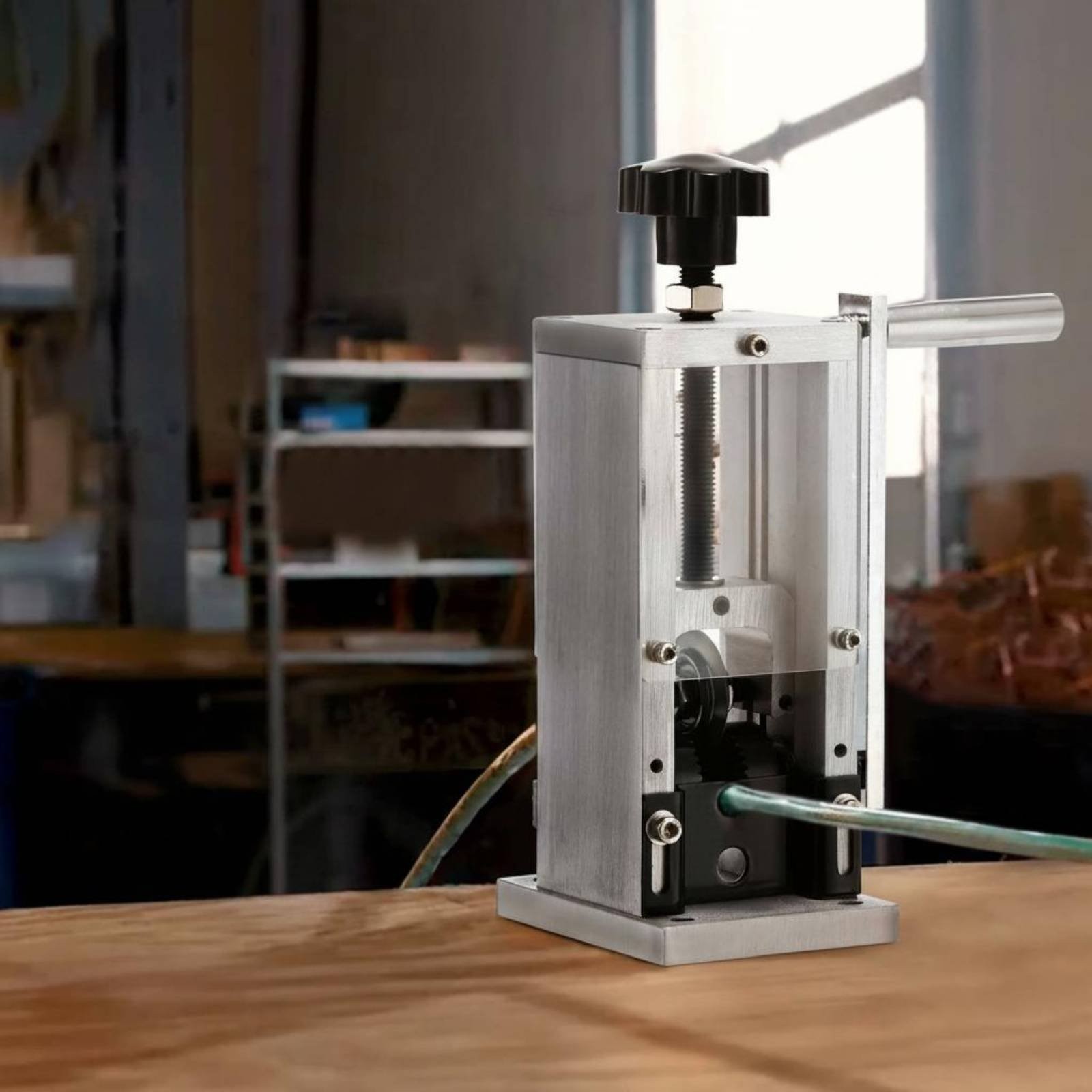 Manual Wire Peeling Machine Aluminum Alloy Construction for DIY Hobbyists