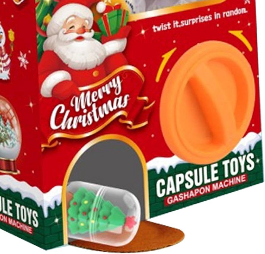 Claw Machine Christmas Vending Machines Pretend Play with 6 Eggs