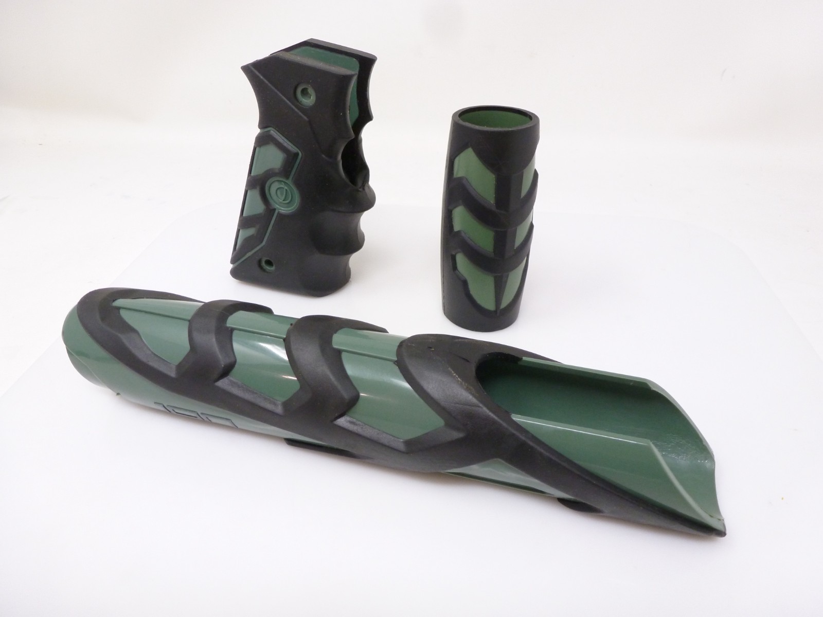 SMART PARTS ION BODY KIT w/ REGULATOR SLEEVE COVER & 45 GRIPS OD GREEN BLACK #1