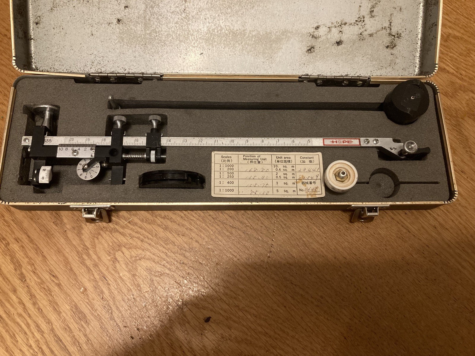 Planimeter Hope Graph Co Japan vintage in box