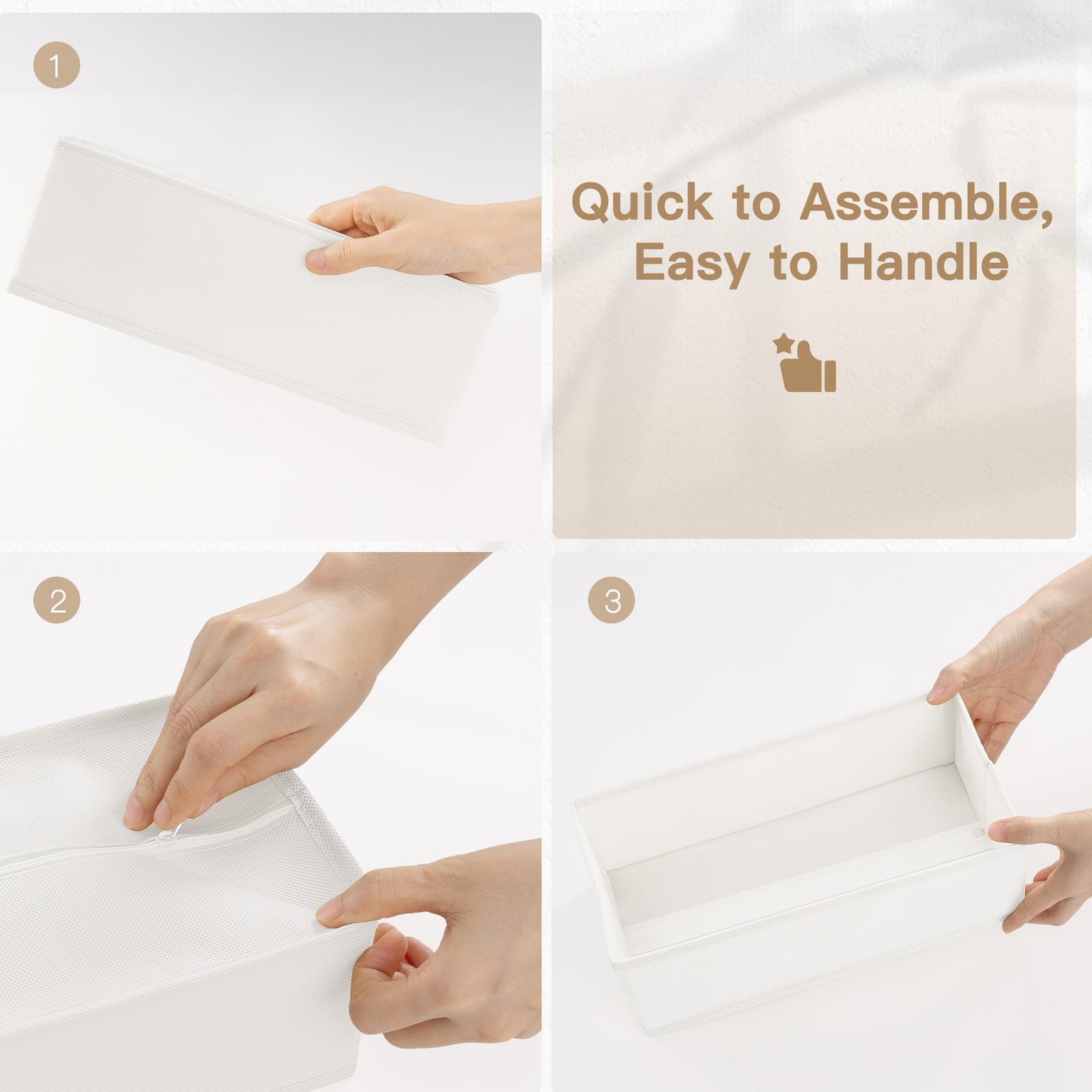 Drawer Organizer Clothes, 14 Pack Dresser Organizer for Baby Clothes, Underwe...