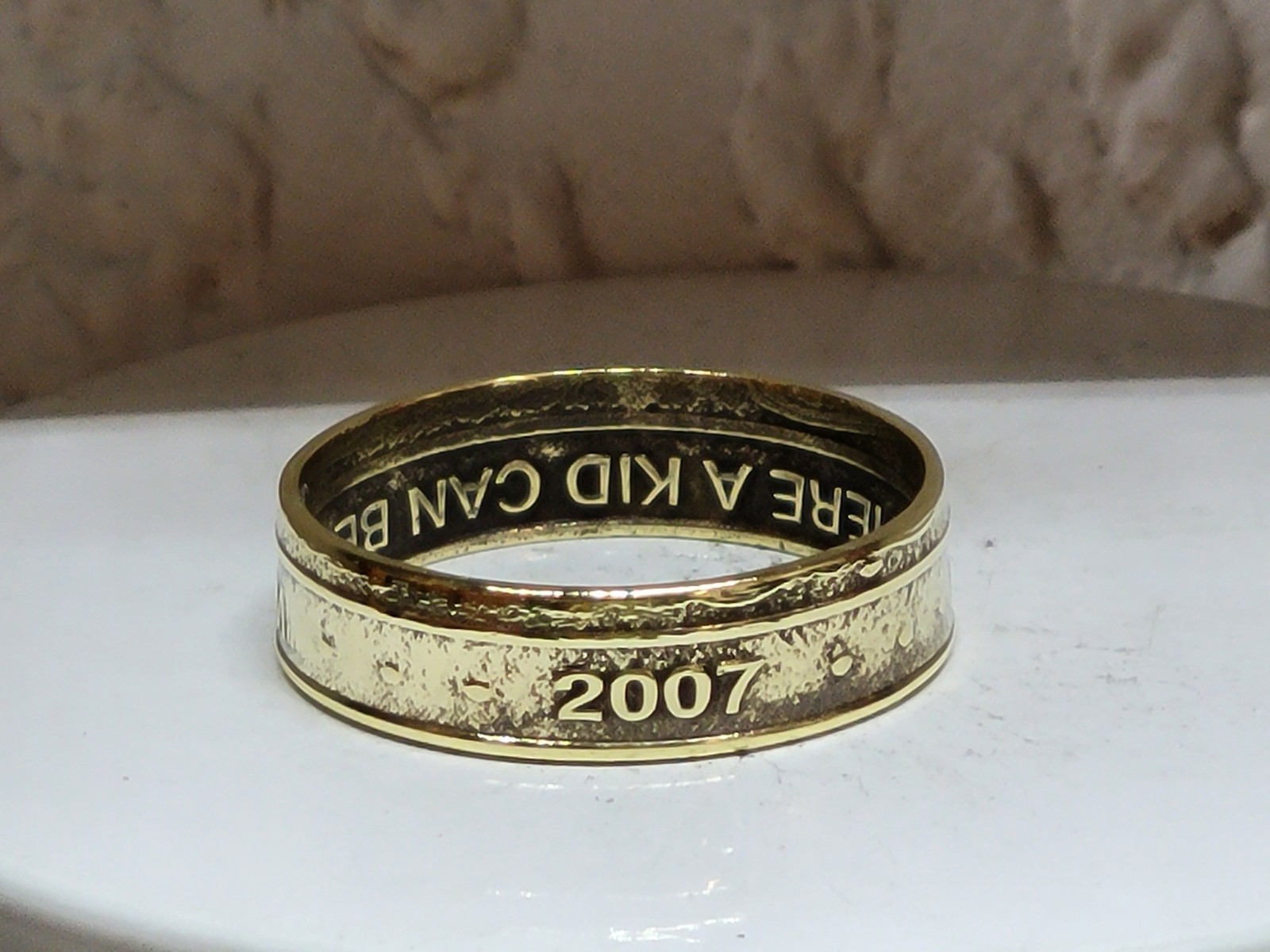 CHUCK e CHEESE - 2007 - Size 11 Token Coin Ring