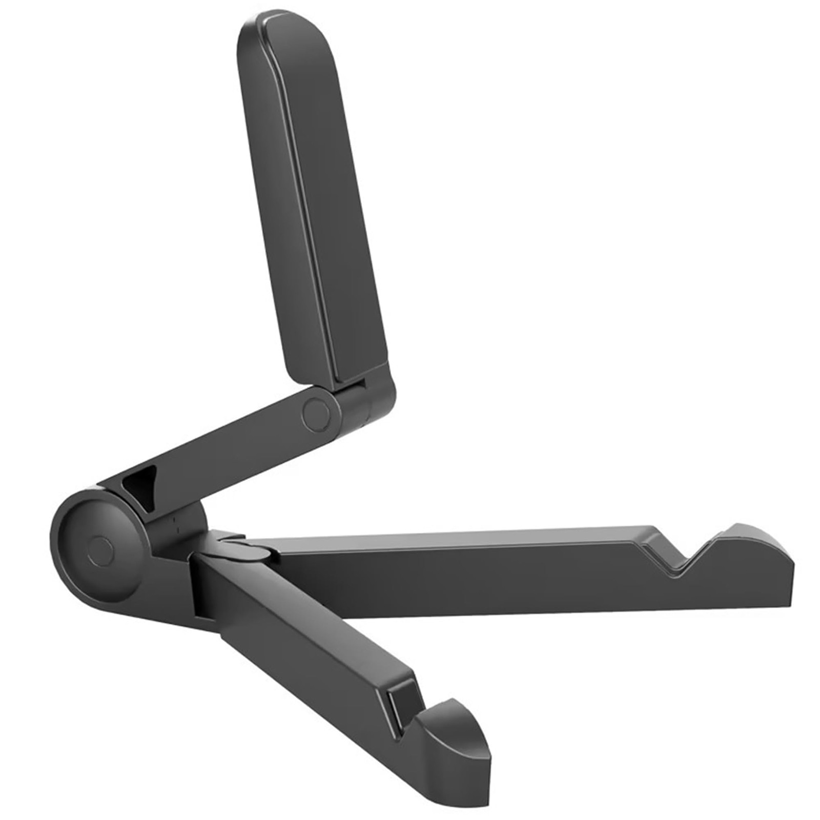 Tablet Stand Holder, Adjustable, Portable, Foldable, Light-Weight, black