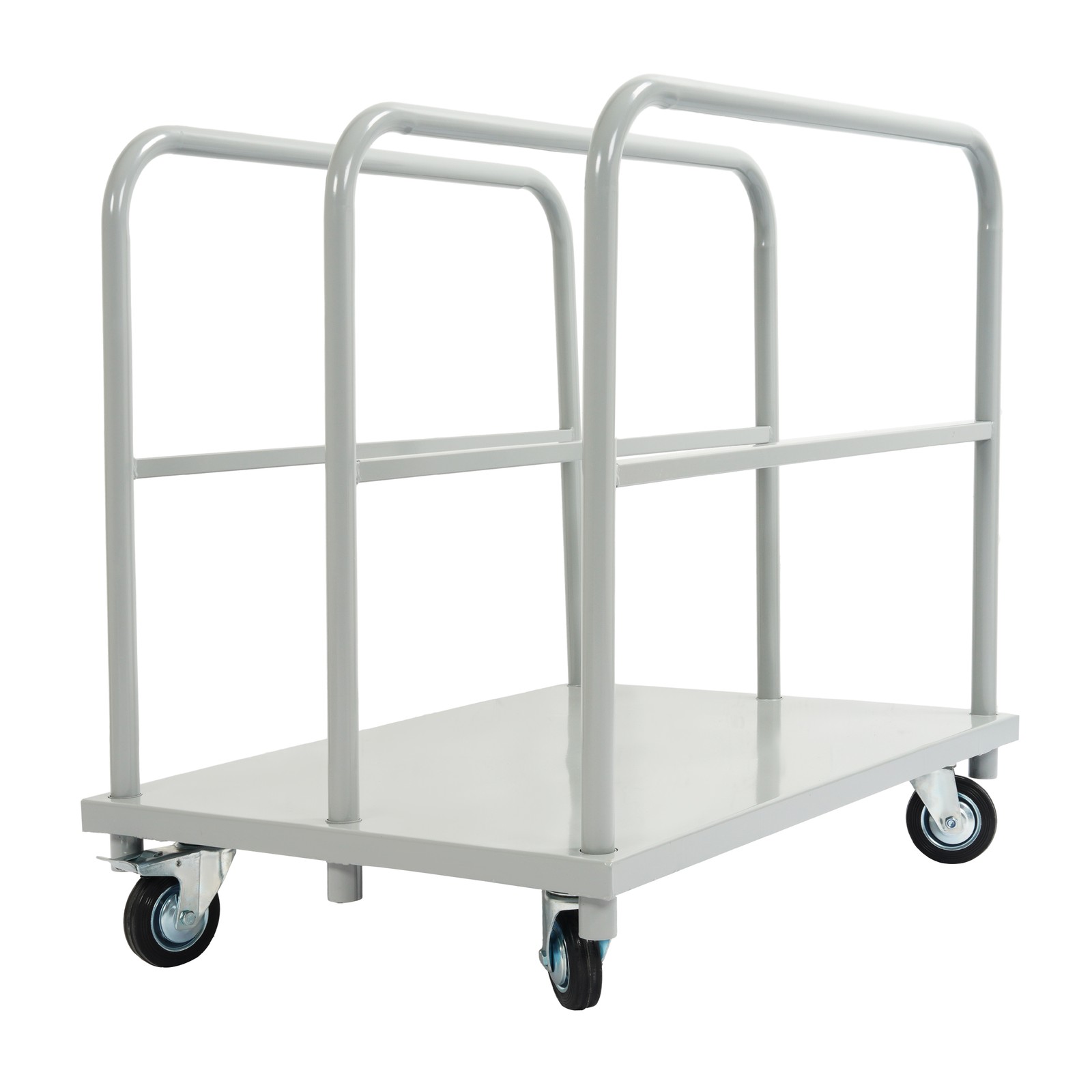Platform Truck Cart 35"×24"×28" Heavy Duty Lumber Drywall Dolly Cart w/2500lbs