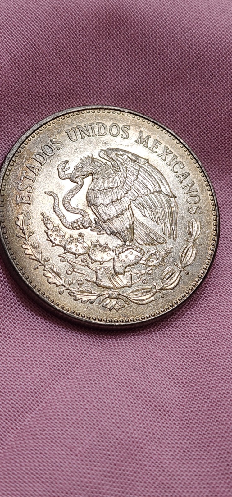 1982 -Templo Mayor - Coyolxauhqui - MEXICO $50 Pesos AZTEC Moon Goddess ~ Coin 4