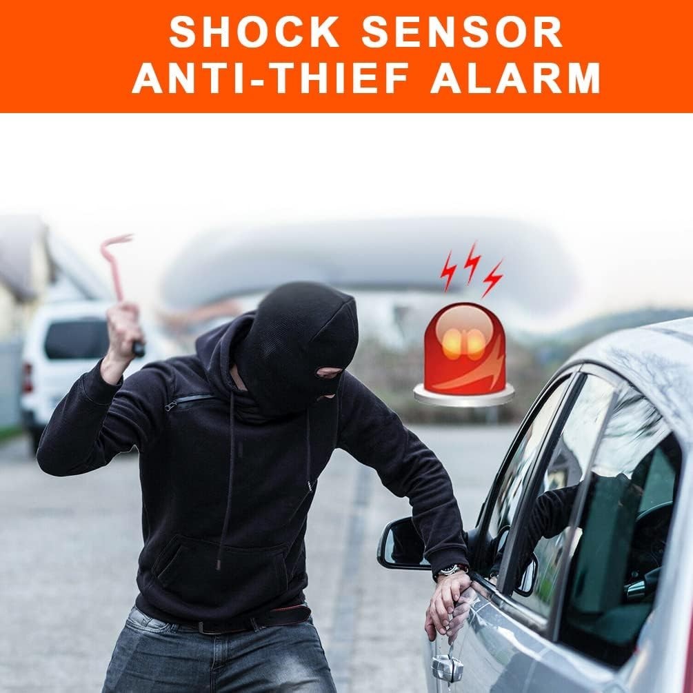 Car Alarm System with Remote Start kit & Push to Engine Start Stop Button