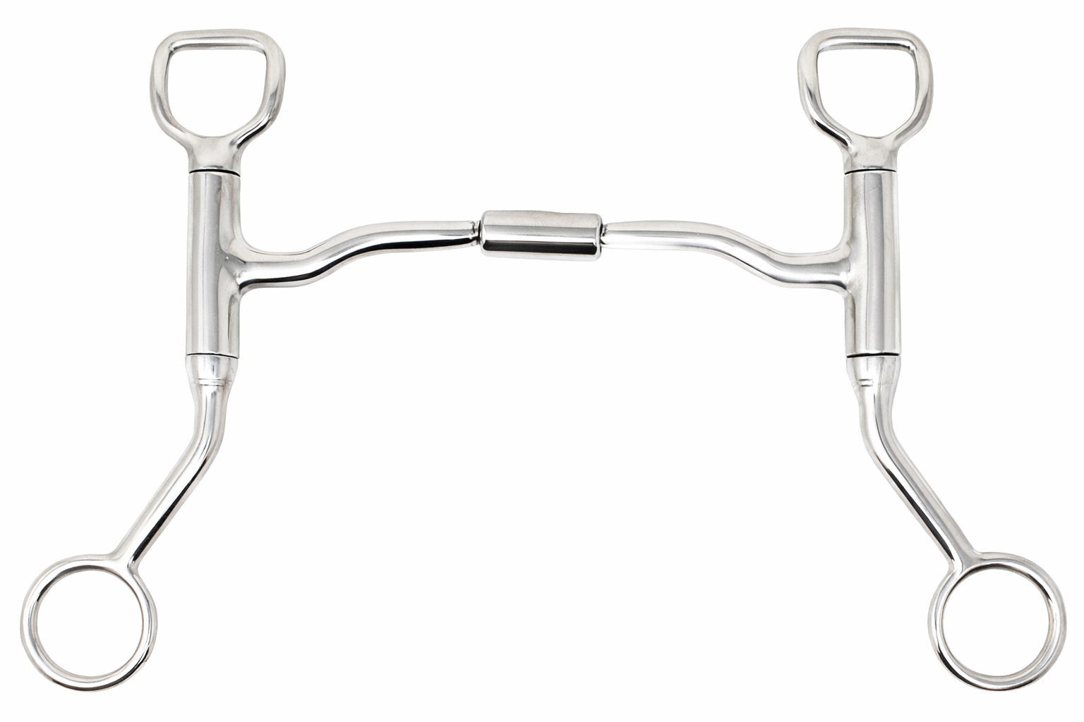 Horse Bit Stainless Steel 5" Comfort Jointed Low-Port Swivel Mouth Tack 35GA01B