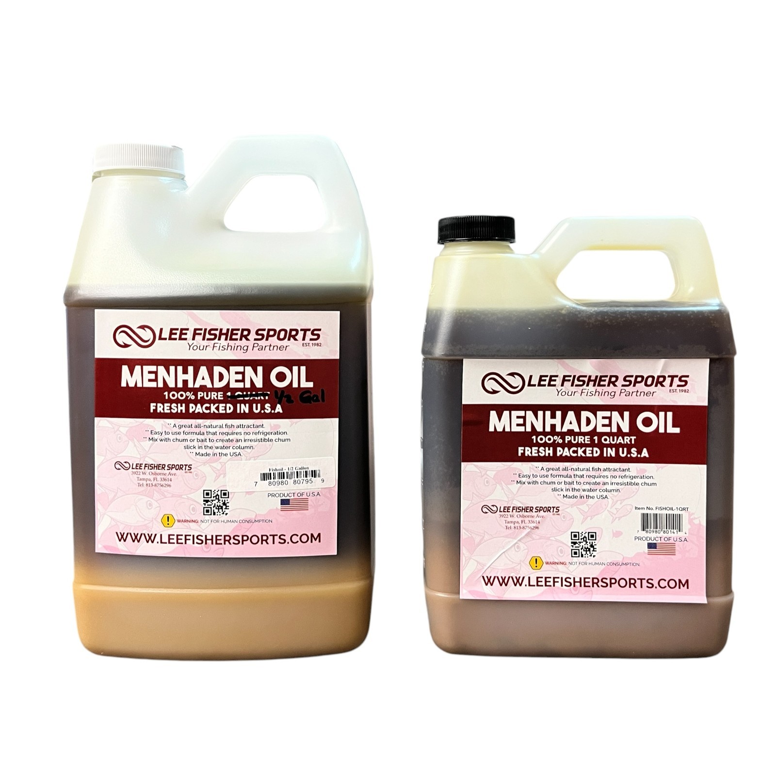 Joy Fish 100% Pure Menhaden Oil Fresh Packed in U. S. A.-1 Quart
