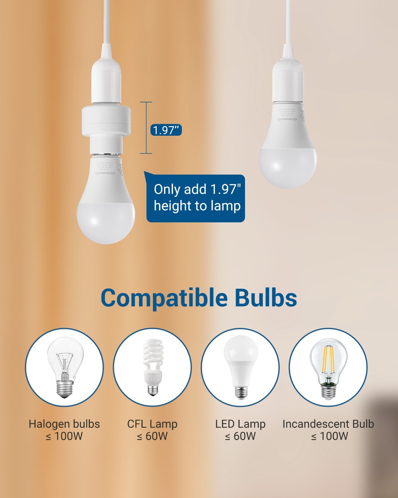 DEWENWILS Remote Control Light Socket, Wireless Light Switch 3 Socket 1 Controll