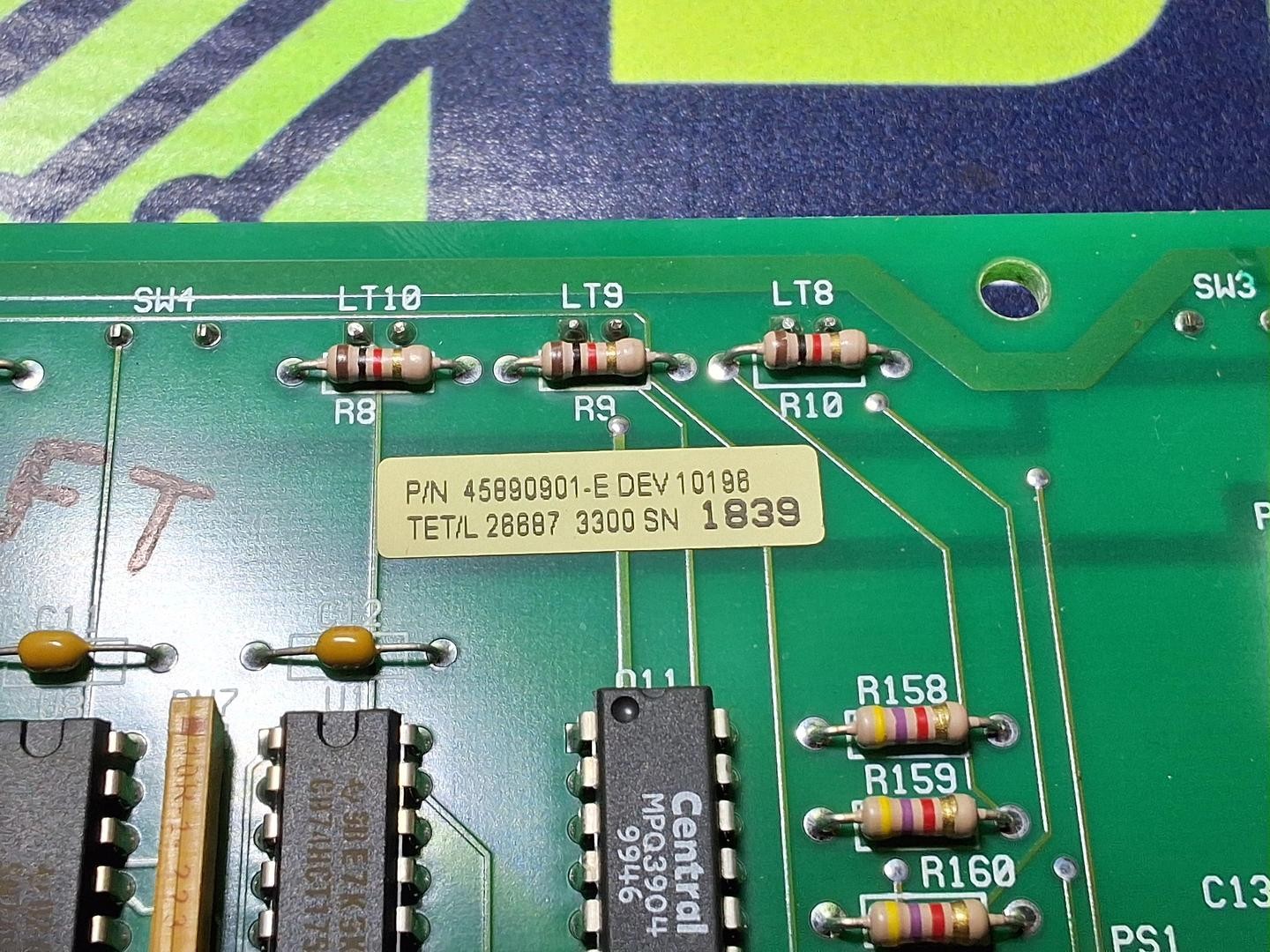 UNIVERSAL INSTRUMENTS 46469301 / 45890901 X-Y AMP INTERFACE ASSEMBLY