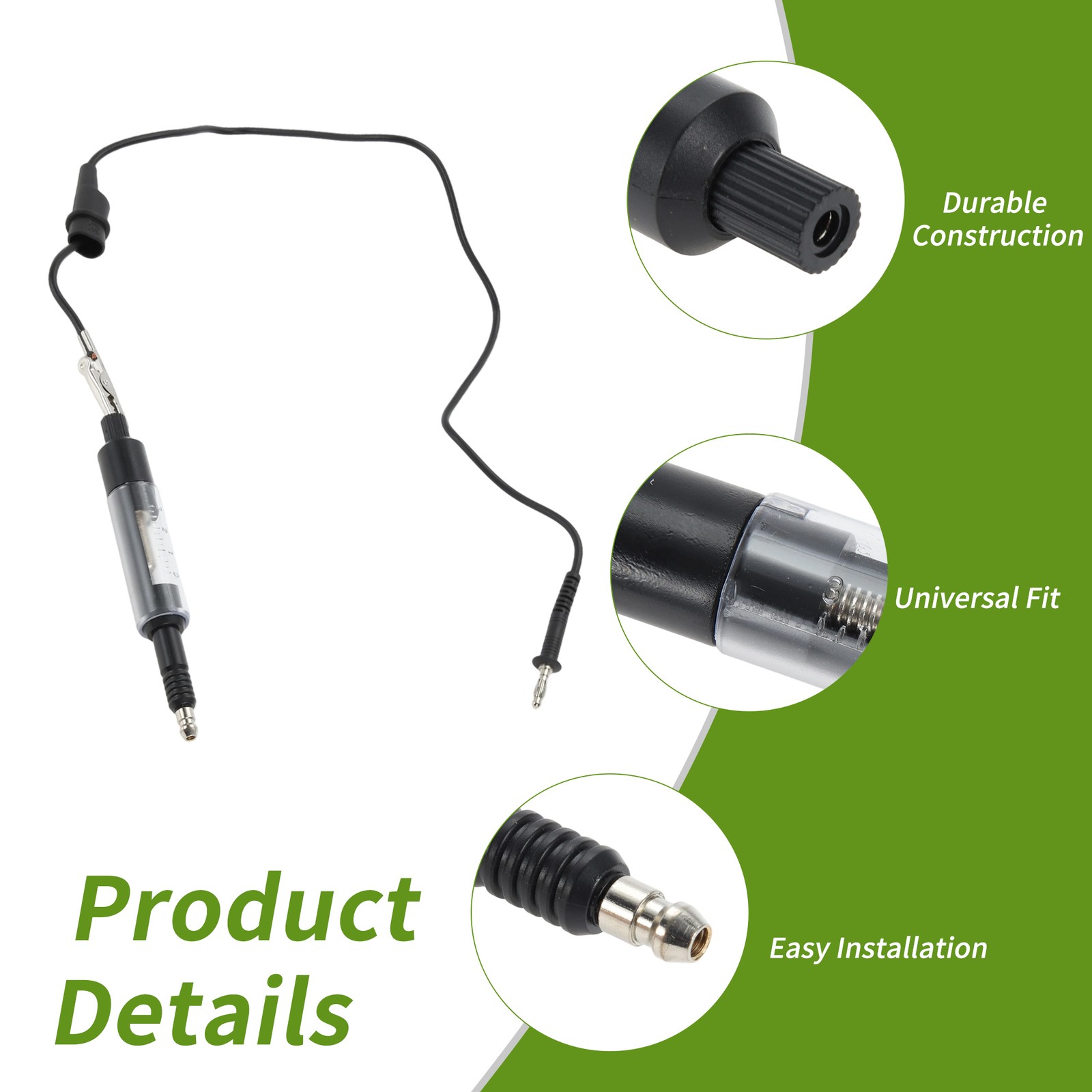 1Pc Black Plastic and Metal Ignition Tester for Car