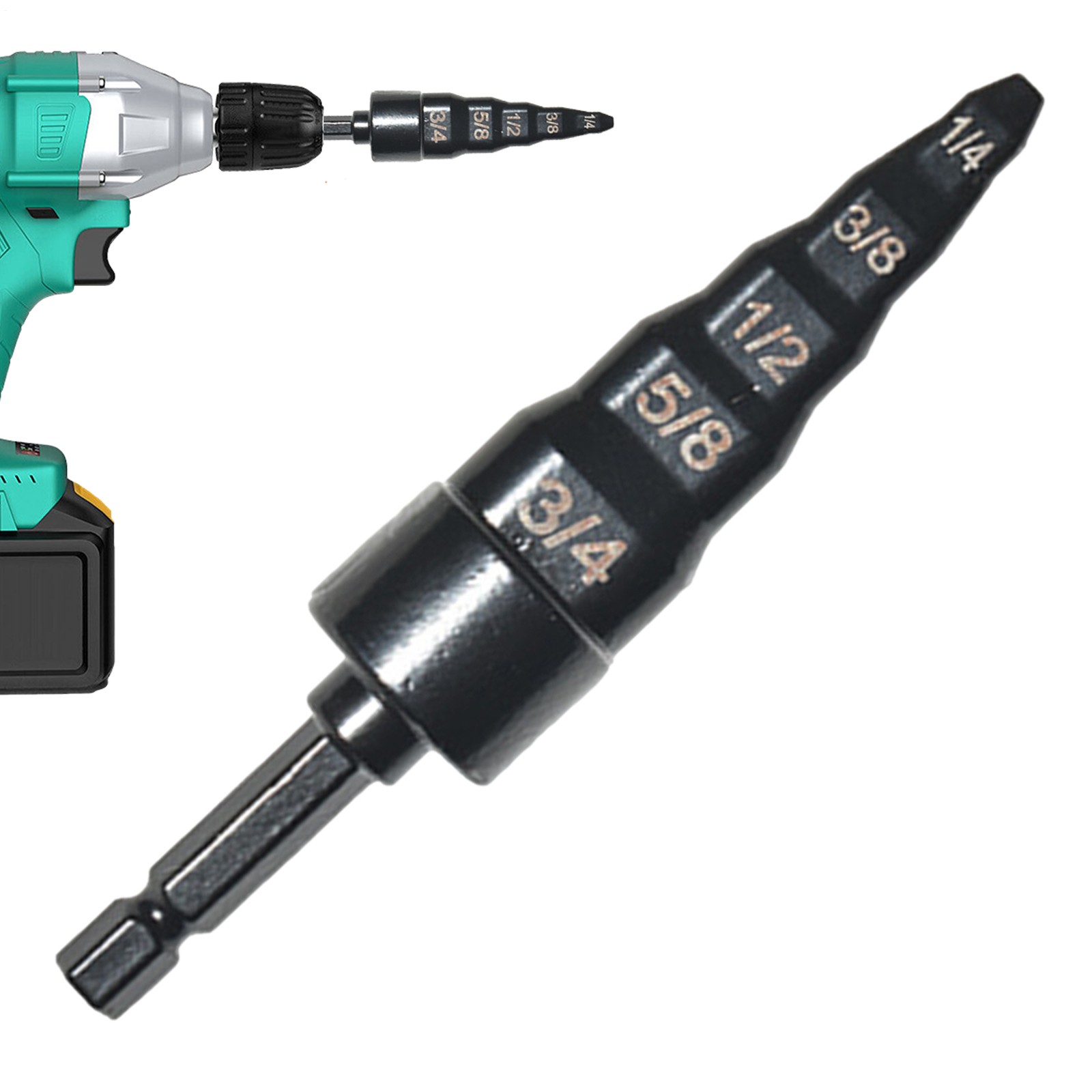 Air Conditioner Copper Pipe Tube Expander Swaging Tool Kit Drill Bit Flaring