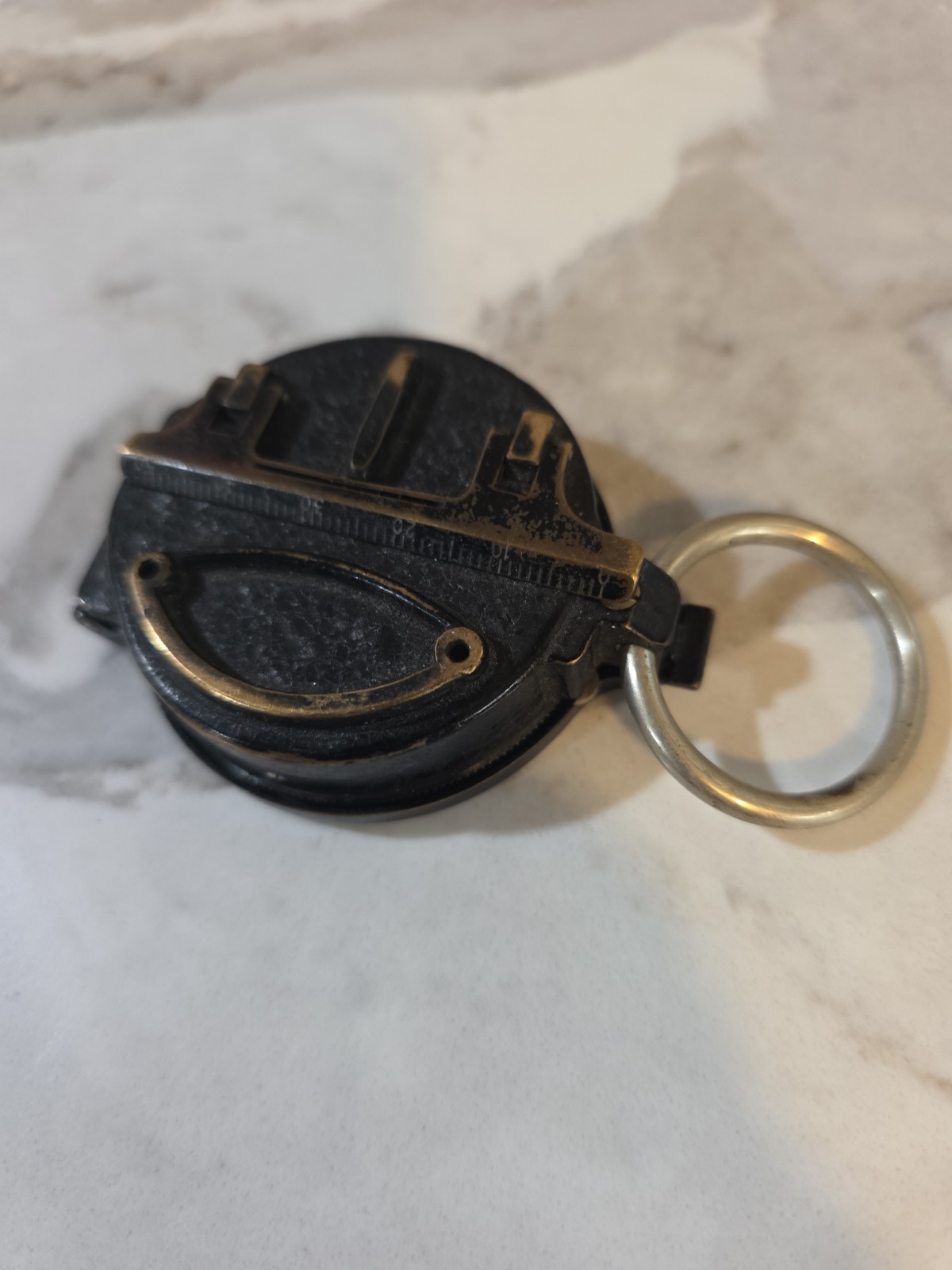 Vintage WWII German Busch DRGM Military Marching Field Compass