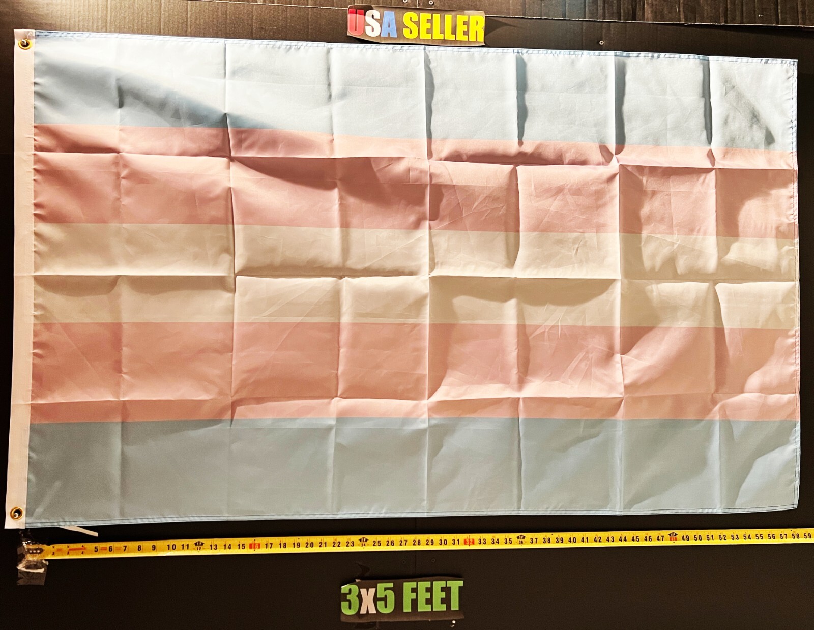 Transgender Flag FREE USA SHIP 8 LGBTQ Gay Pride Equality Sign Banner USA 3x5'