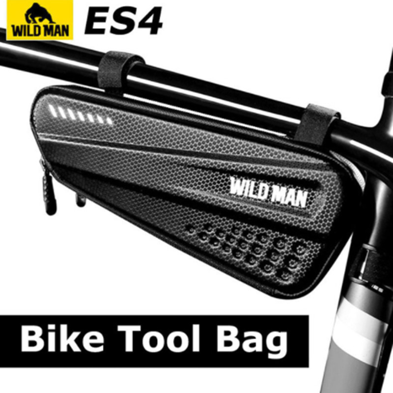 WILDMAN Bicycle Bag Rainproof Hard Shell Triangle Tools MTB Road Bike Frame Bag