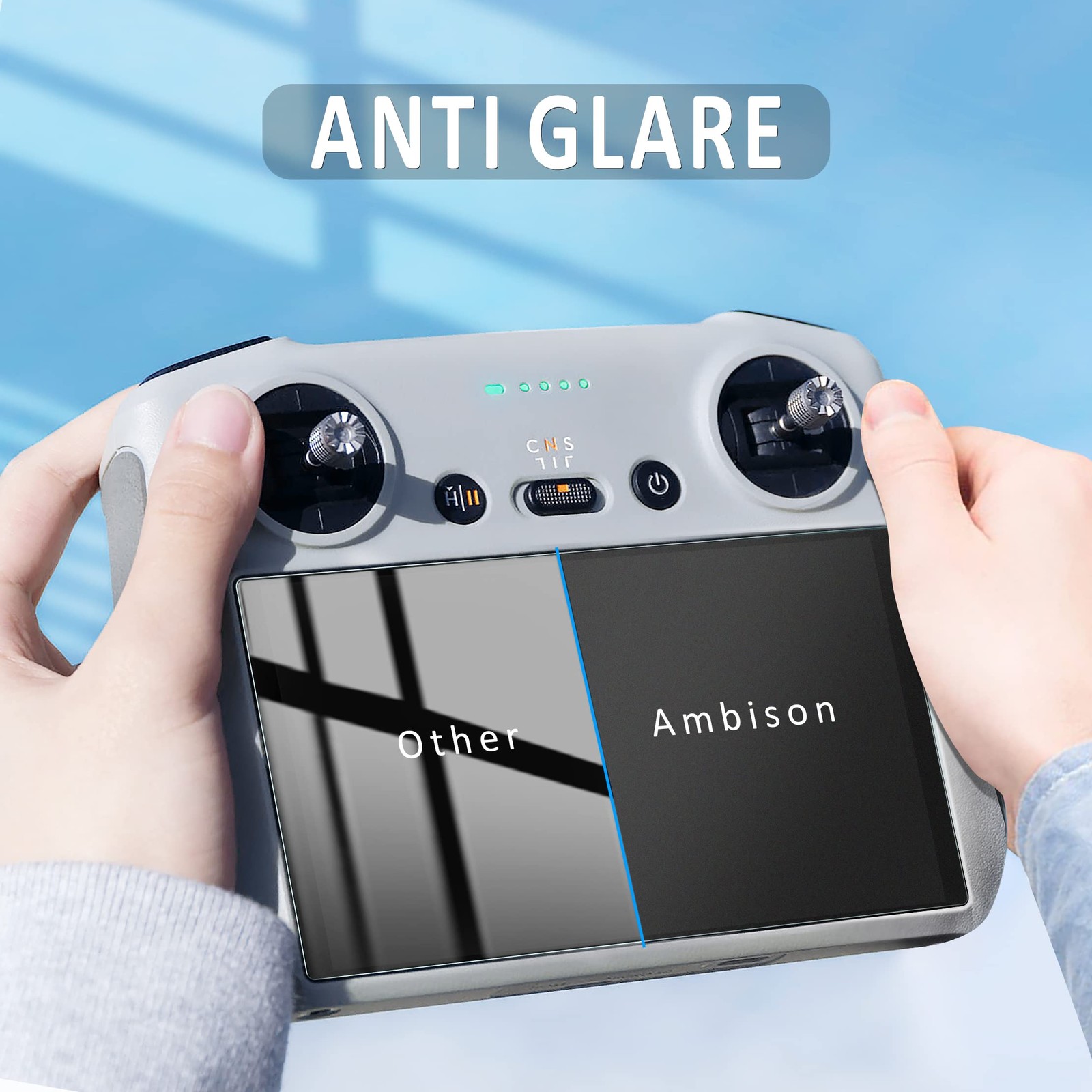 Ambison [2 Pack] DJI Mini 5/4 Pro Matte Glass Screen Protector, 5.5inch