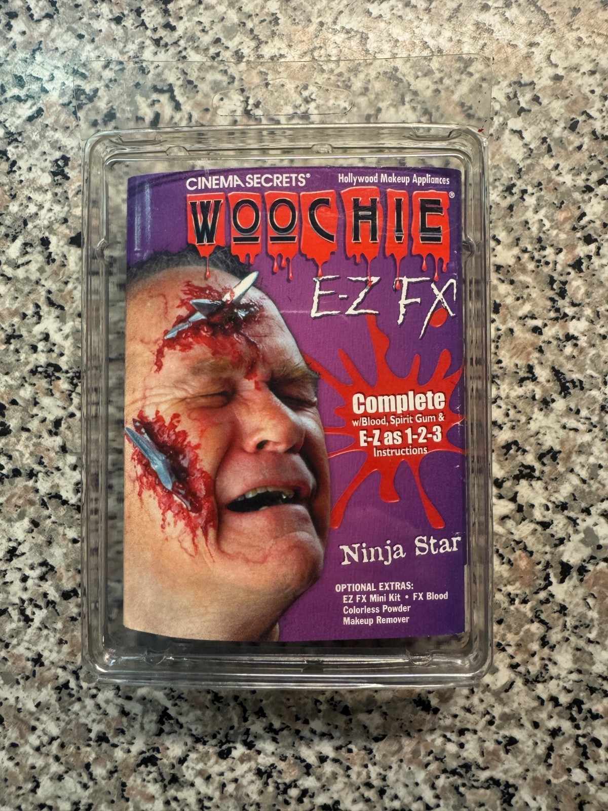Woochie Cinema Secrets Latex Ninja Star E-Z FX Prosthetic, Spirit Gum, & Blood