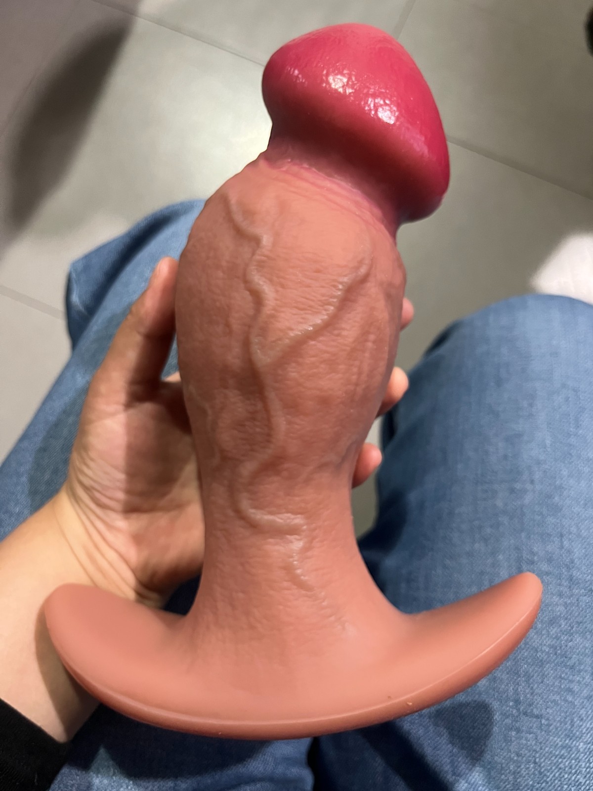 2 Sizes Huge Realistic Big Knot Dildo Thick Penis Large Dildos Anal Plug Sex-Toy