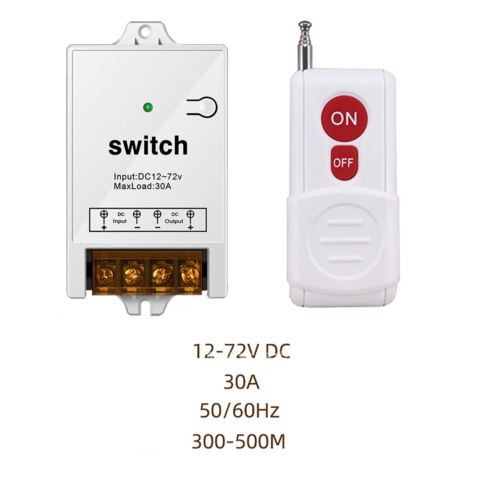 433MHz Remote Control Relay Switch 500m Long Range Wireless Remote Switch