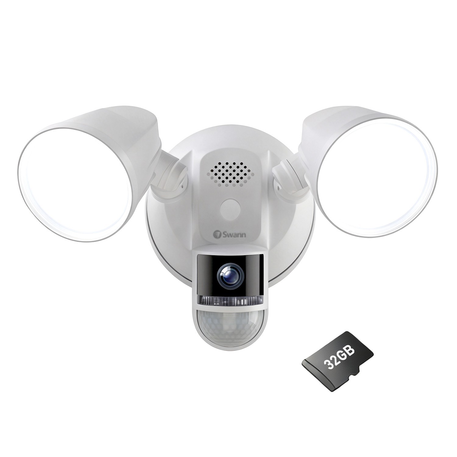 Swann  Floodlight Security Camera Wired Floodlight Camera, 4K Smart security cam