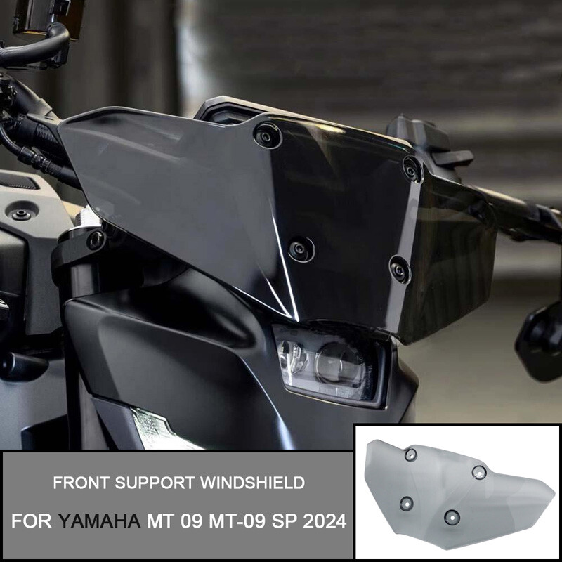 Windshield Windshield Wind Deflector Grey Fits Yamaha MT-09 SP 2024