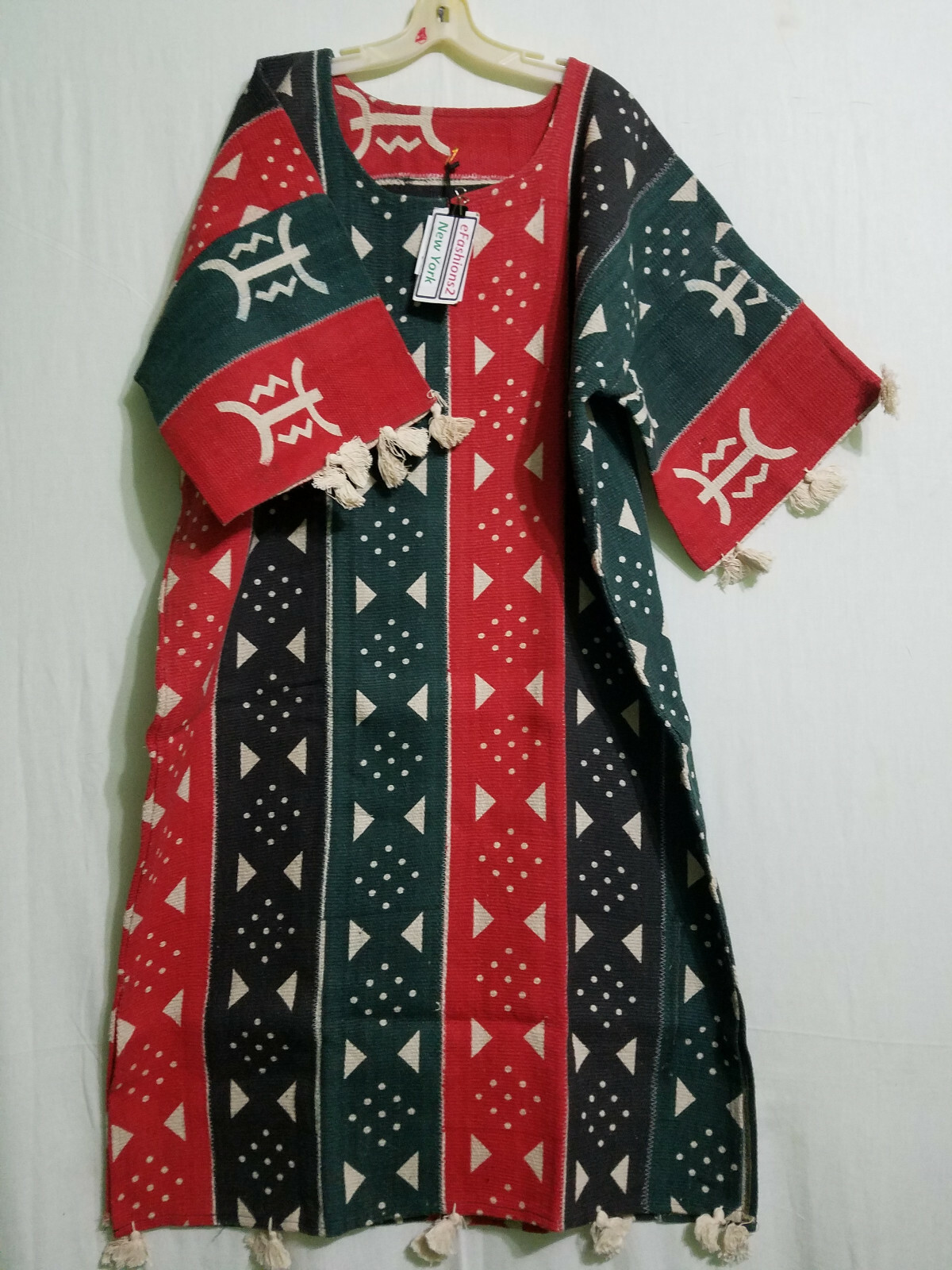 Women Clothing African Traditional Mud Cloth Dress Free Size 58" around