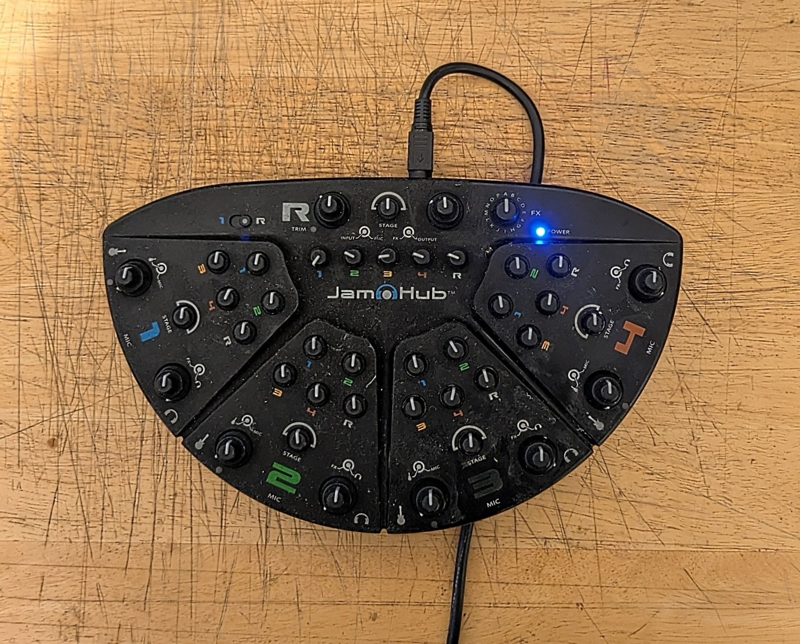 JamHub Studio Mixer 7-Channel Personal Monitoring System w/ Power Supply Tested