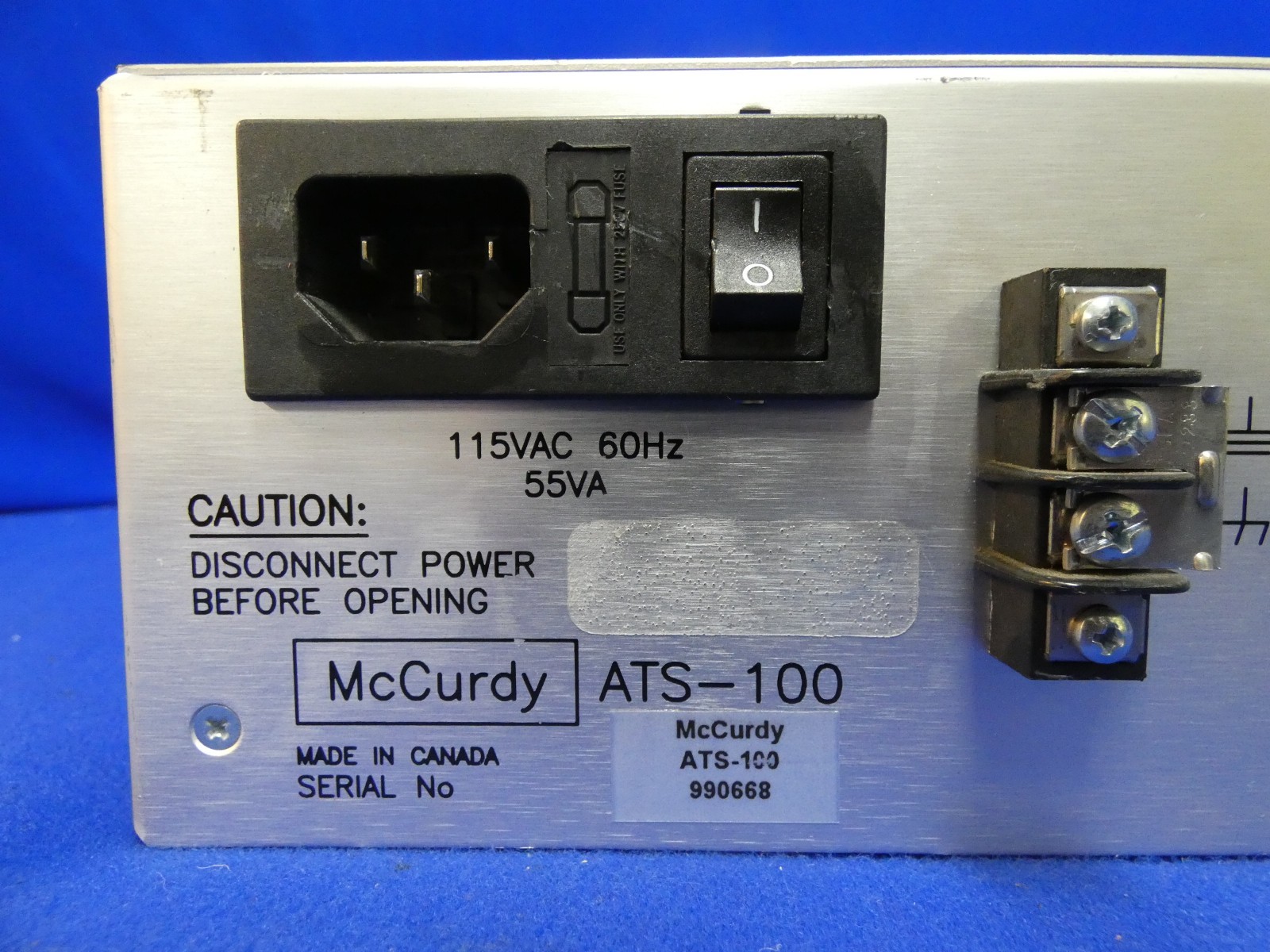 McCurdy ATS-100 Audio Test Set Dual Channel VU PPM Phase Meter