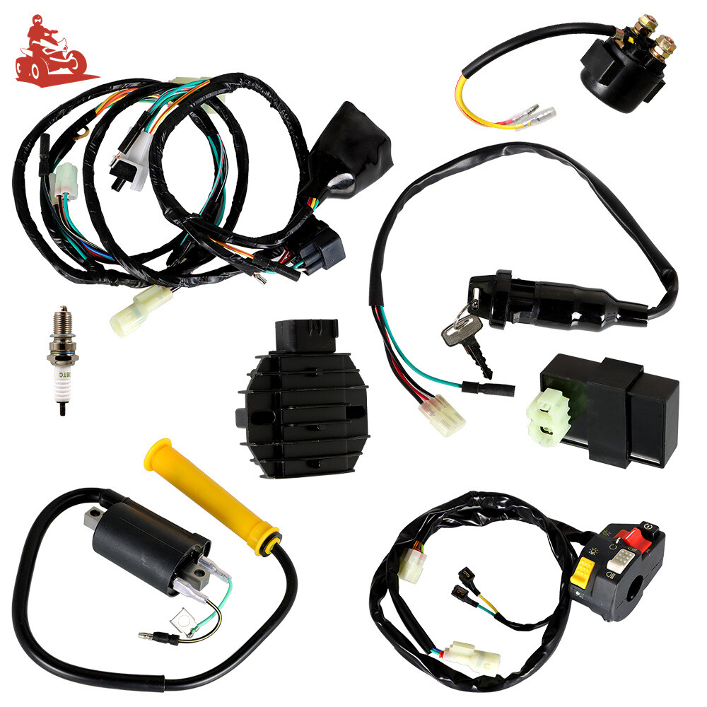 For Honda Sportrax TRX400EX 99-04 CDI Ignition Coil Switch Wire Harness Assy ATV
