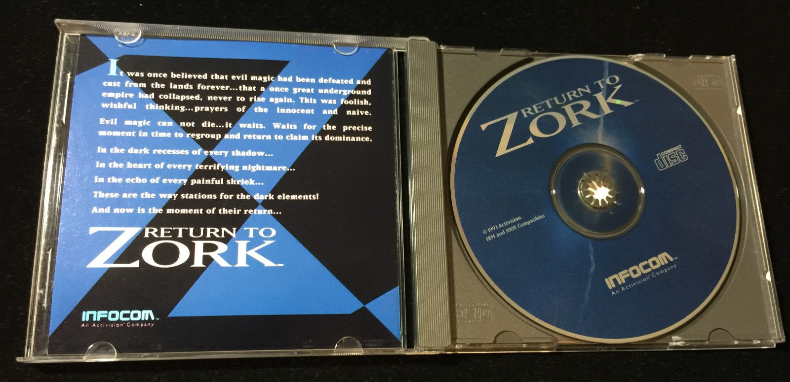 Return to Zork PC Game CD-ROM Disc. DOS. (Infocom, 1993)