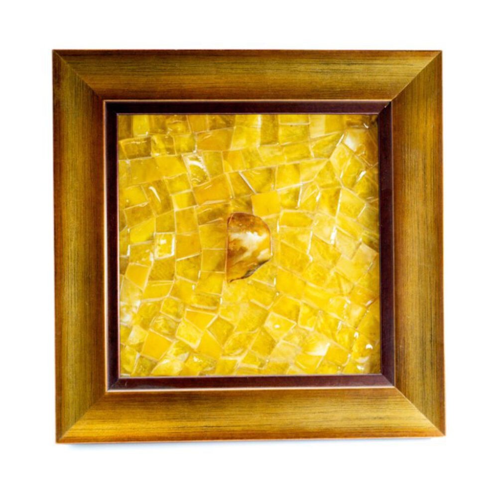 KIZIMA Amber Wall Art Angel – Handmade Baltic Amber Decor