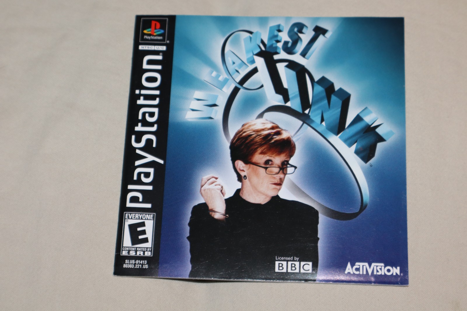 Sony Playstation 1 PS1 The Weakest Link Manual ONLY REG CARD